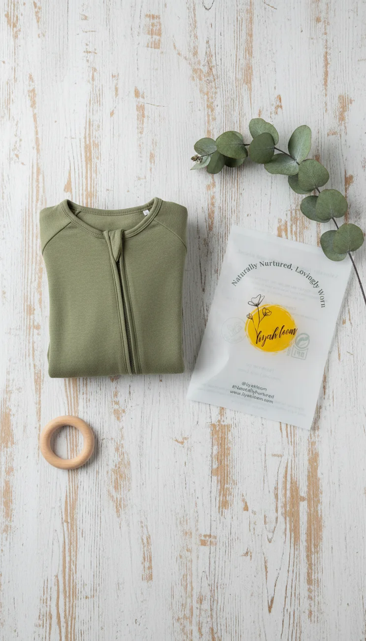 Liyah Loom compostable packaging detail